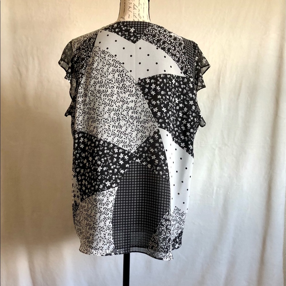 Calvin Klein Patchwork Mix Print Top - image 7